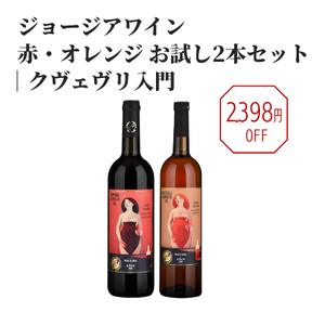 ジョージアワイン赤・オレンジ お試し2本セット｜クヴェヴリ入門