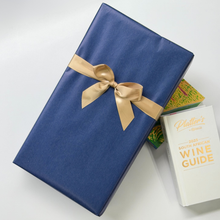 画像をギャラリービューアに読み込む, 【ワイン・日本酒4合瓶用】2本用プレミアムギフトボックス（青色包装紙）
