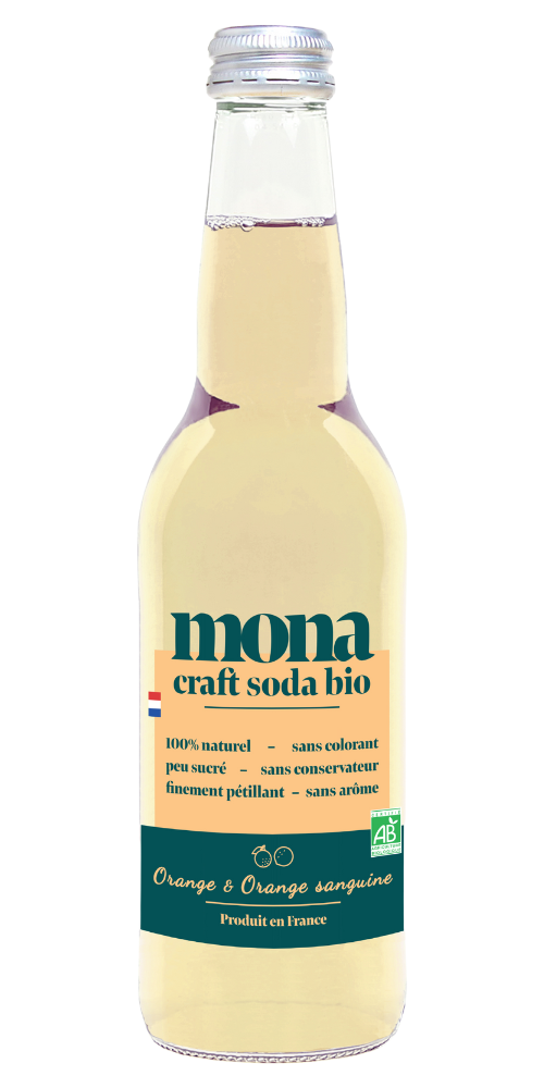 【33％OFF】モナ クラフトソーダ オレンジ&ブラッドオレンジ 330ml