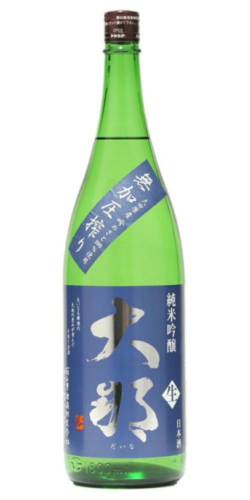 大那 純米吟醸 吟のさと無加圧しぼり 生1800ml