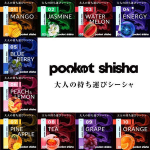 ポケットシーシャ/使い捨てベイプ Pocket Shisha 10 オレンジ